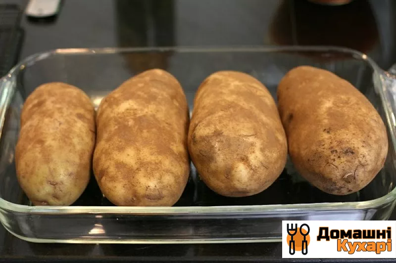 Картопля, фарширований сиром - фото крок 1
