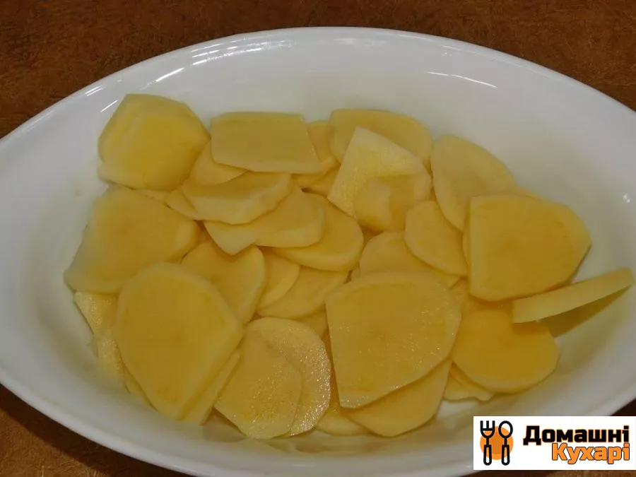 Картопля з грибами і сиром в духовці - фото крок 1