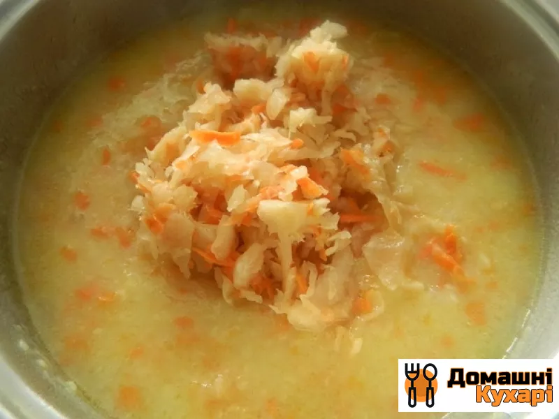 Картопляний суп-толчeнка з квашеною капустою - фото крок 9