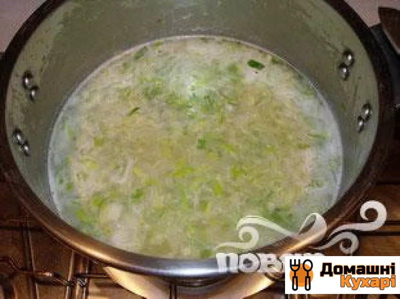 Картопляний суп з цибулею-порей - фото крок 7