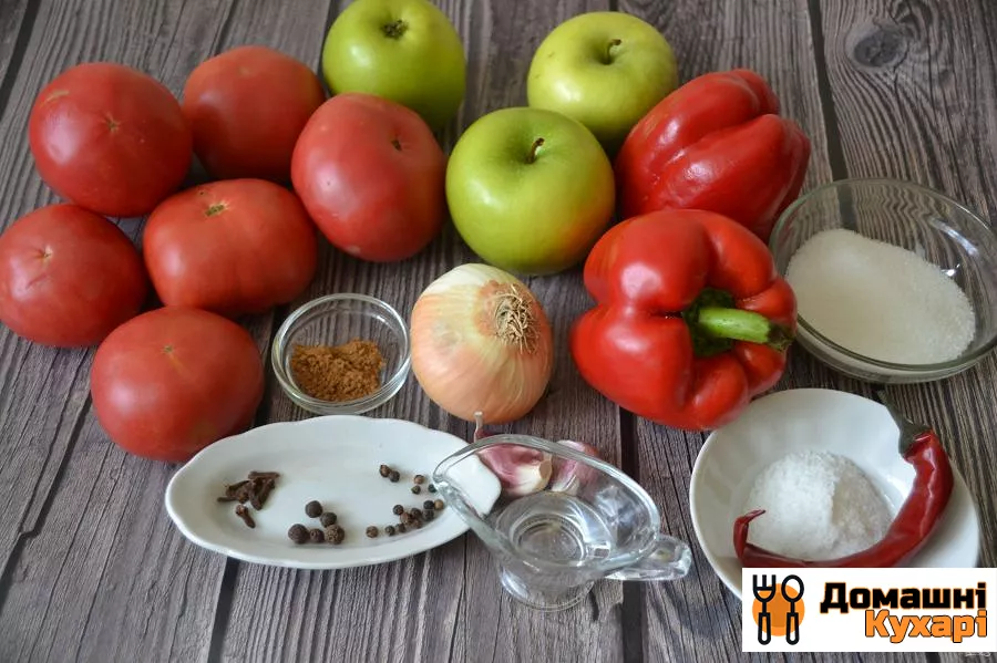 Кетчуп з помідорів і яблук на зиму - фото крок 1
