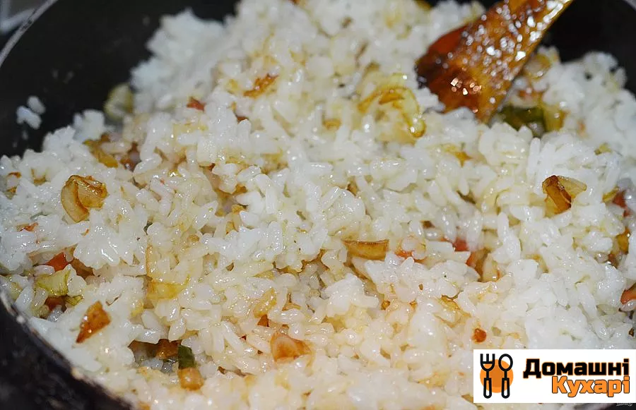 Khau Phat (смажений рис) - фото крок 5