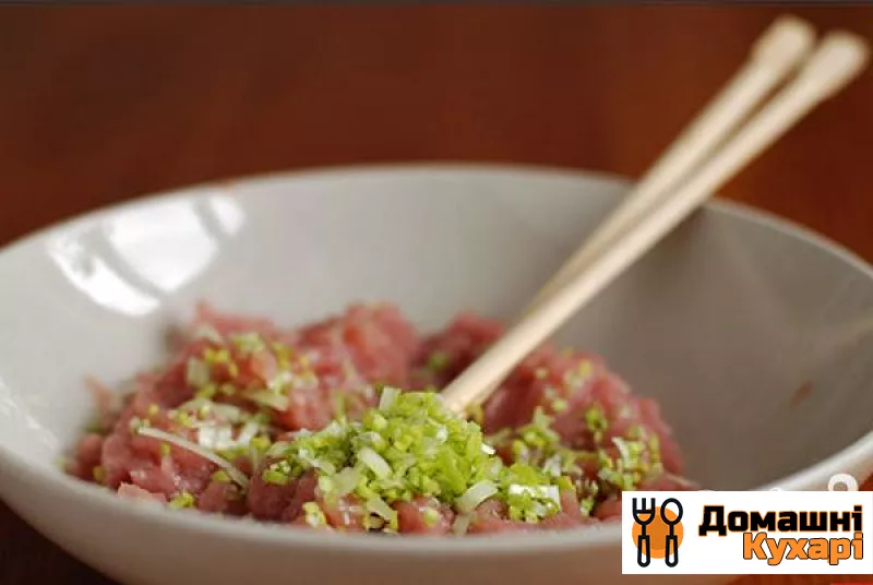 Китайський суп з фрикадельками з м'яса і риби - фото крок 2