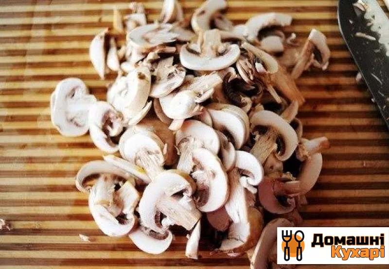 Конвертики з грибами - фото крок 1