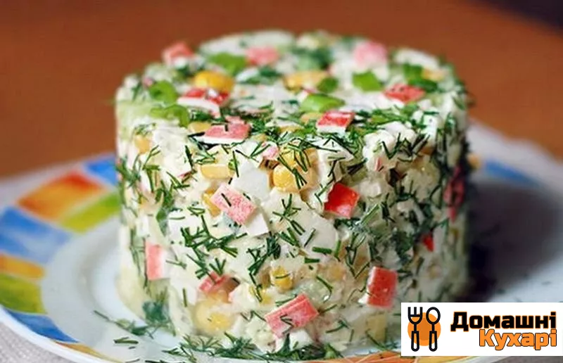 Крабовий салат без рису з огірком - фото крок 6