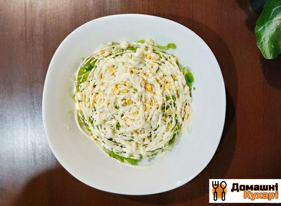 Крабовий салат з капустою і кукурудзою - фото крок 5