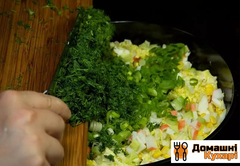 Крабовий салат з огірком без рису - фото крок 8