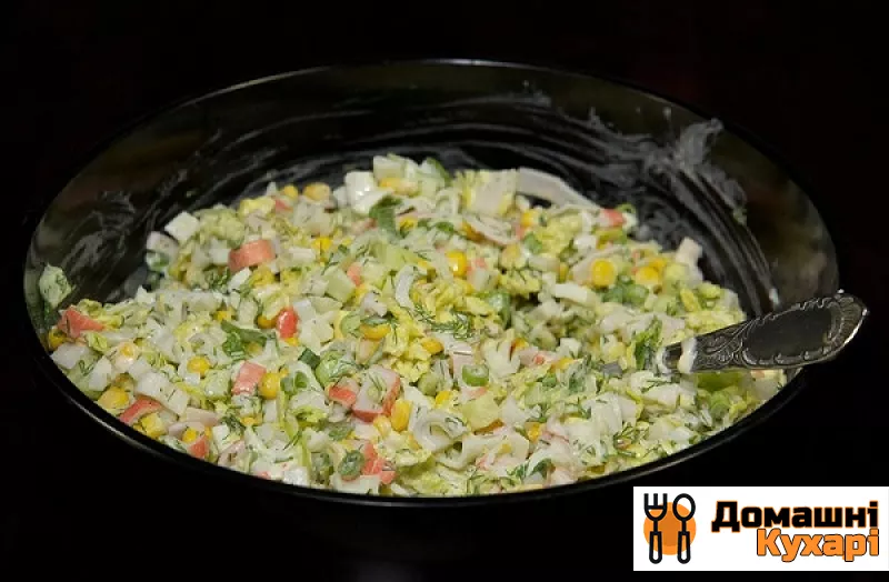 Крабовий салат з огірком без рису - фото крок 10