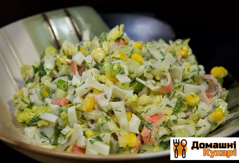Крабовий салат з пекінською капустою - фото крок 8