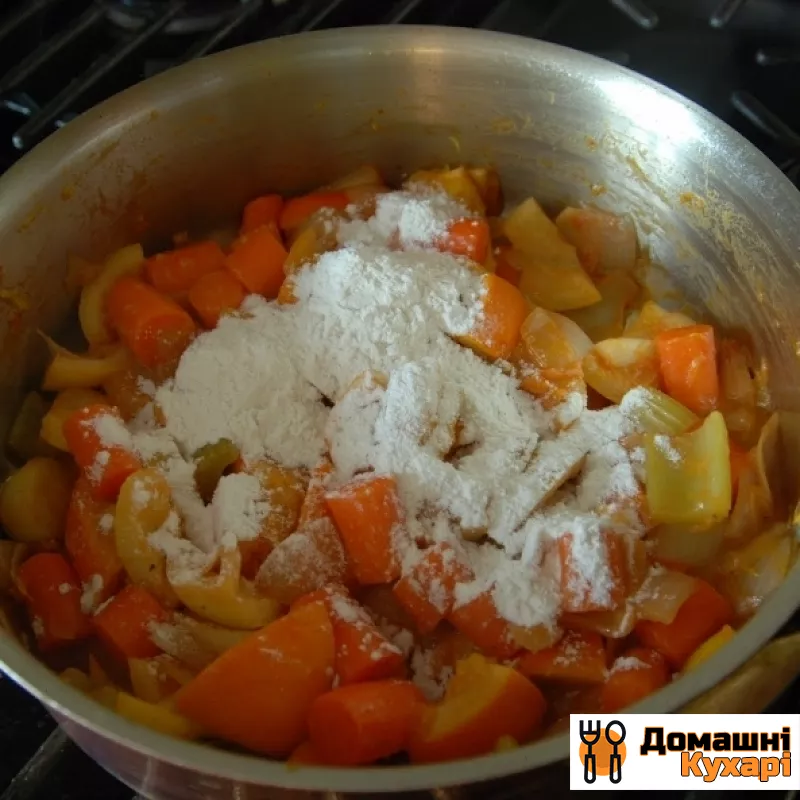 Курка з овочами в цитрусовом соусі - фото крок 7