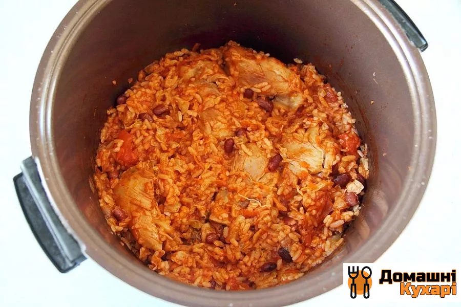 Курка з рисом і квасолею - фото крок 8
